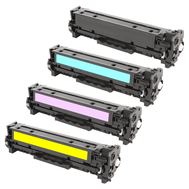 Picture of Compatible HP CF380X / CF381A / CF382A / CF383A Multipack Toner Cartridges