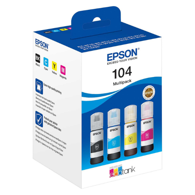 Buy Genuine Epson Ecotank Et 1810 Multipack Ink Bottles Inkredible Uk 0460