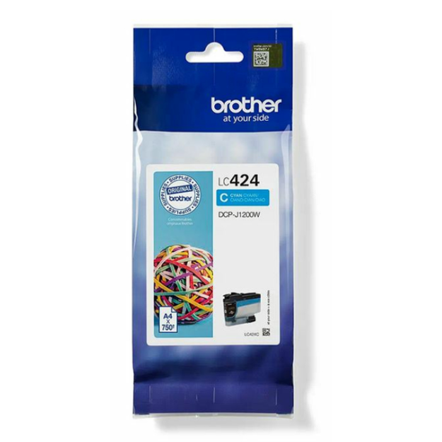 Picture of Genuine Brother LC424 Cyan Ink Cartridge