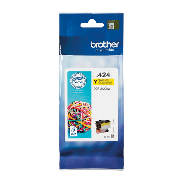 Picture of Genuine Brother LC424 Yellow Ink Cartridge