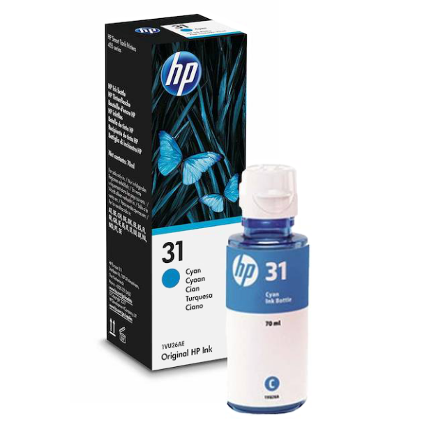 Picture of Genuine HP Smart Tank Plus 500 Cyan Ink Bottle