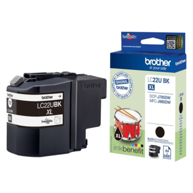 Buy Genuine Brother LC22U High Capacity Black Ink Cartridge | INKredible UK