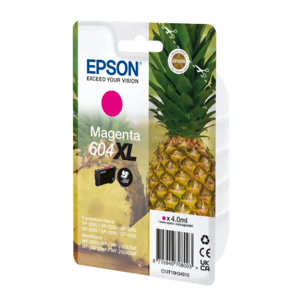 Picture of Genuine Epson WorkForce WF-2930DWF High Capacity Magenta Ink Cartridge