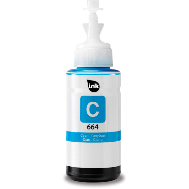 Picture of Compatible Epson EcoTank ET-4550 Cyan Ink Bottle