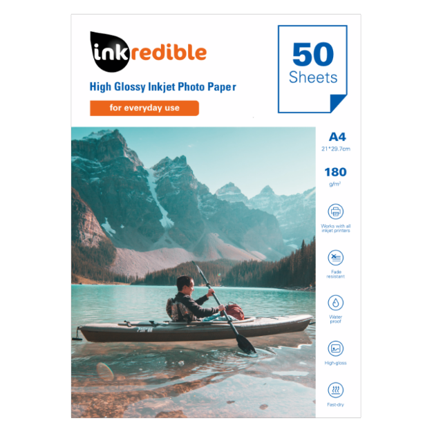 Picture of A4 Glossy Photo Paper 180gsm (50 sheets)