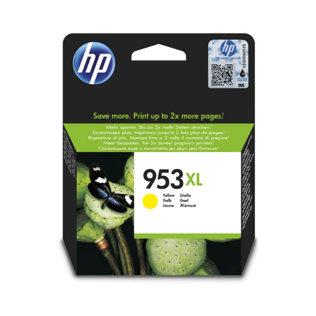 Picture of OEM HP 953XL High Capacity Yellow Ink Cartridge