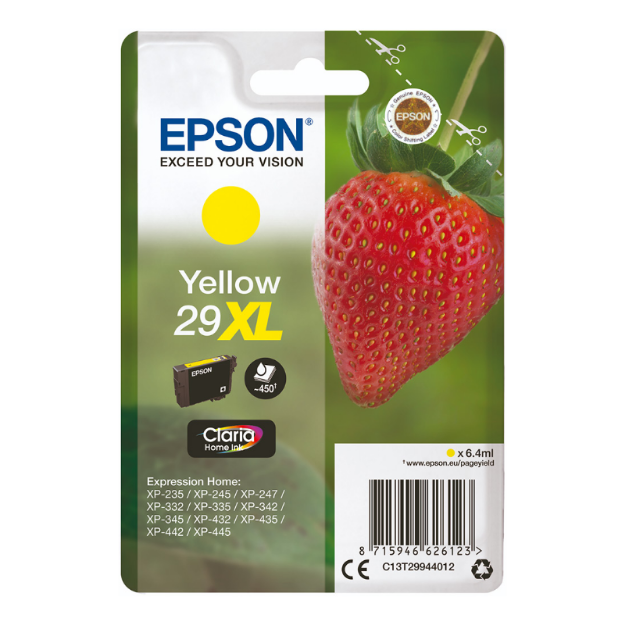 Picture of Genuine Epson Expression Home XP-235 High Capacity Yellow Ink Cartridge