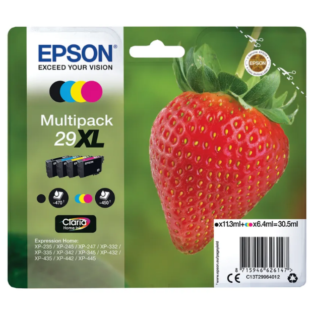 Picture of Genuine Epson Expression Home XP-245 High Capacity Multipack Ink Cartridges