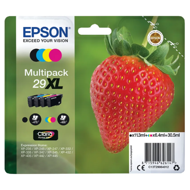 Buy Genuine Epson Expression Home Xp 352 High Capacity Multipack Ink Cartridges Inkredible Uk 1594