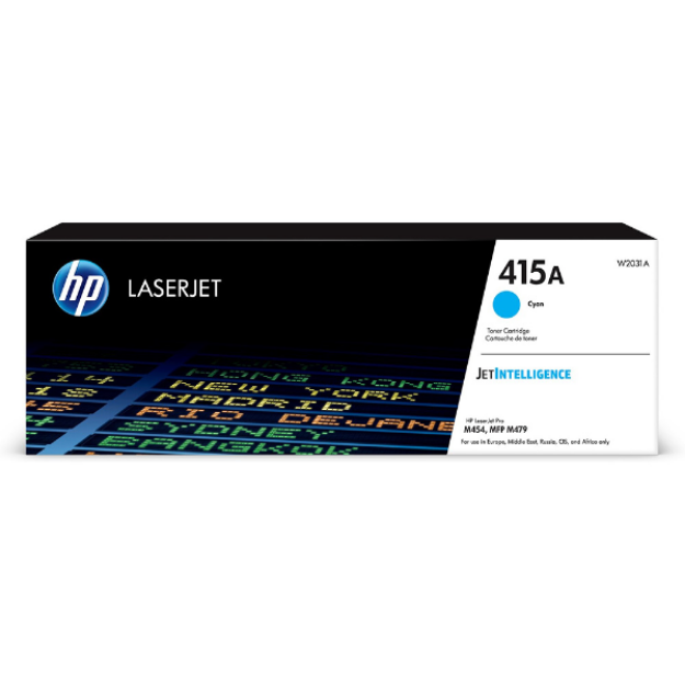 Picture of Genuine OEM HP Colour LaserJet Pro M454dn Cyan Toner Cartridge