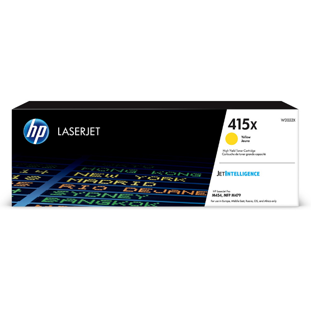 Picture of Genuine OEM HP Colour LaserJet Enterprise M455dn High Capacity Yellow Toner Cartridge