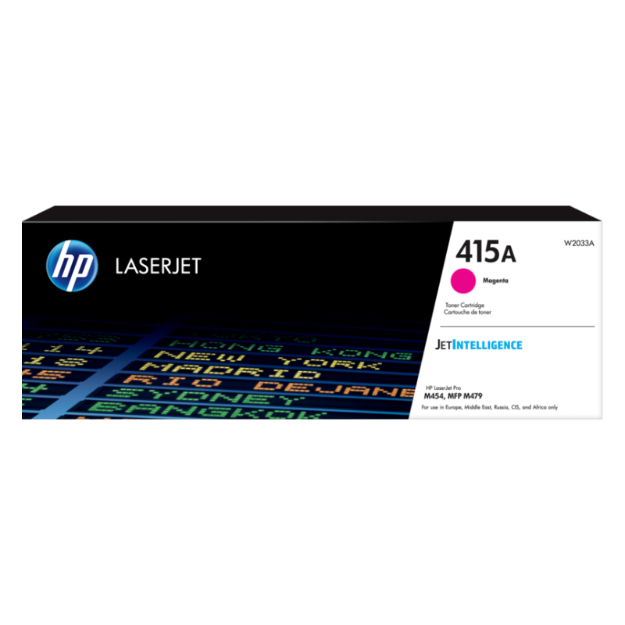 Picture of Genuine OEM HP W2033A Magenta Toner Cartridge