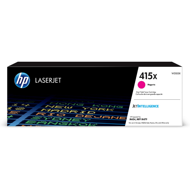 Picture of Genuine OEM HP Colour LaserJet Enterprise M455dn High Capacity Magenta Toner Cartridge