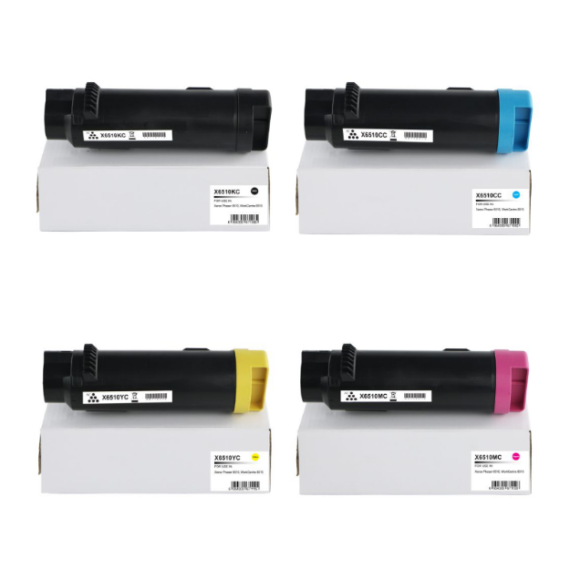 Picture of Compatible Xerox Phaser 6510DNI High Capacity Multipack Toner Cartridges