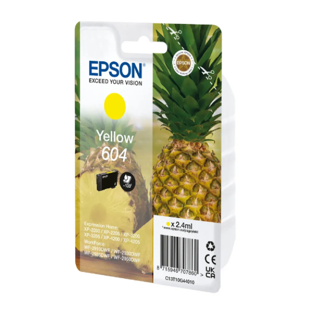 Picture of Genuine Epson WorkForce WF-2910DWF Yellow Ink Cartridge