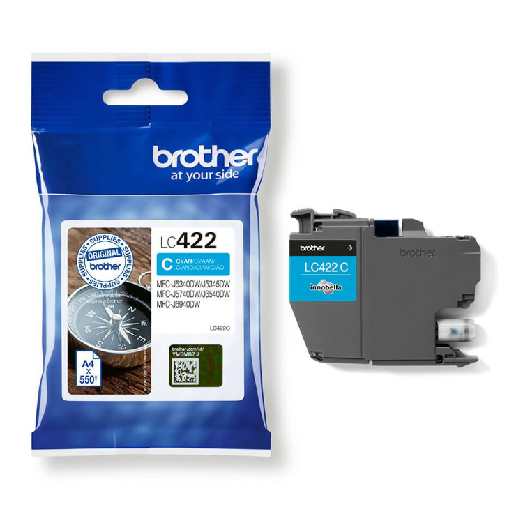 Buy Genuine Brother Mfc J Dw Cyan Ink Cartridge Inkredible Uk