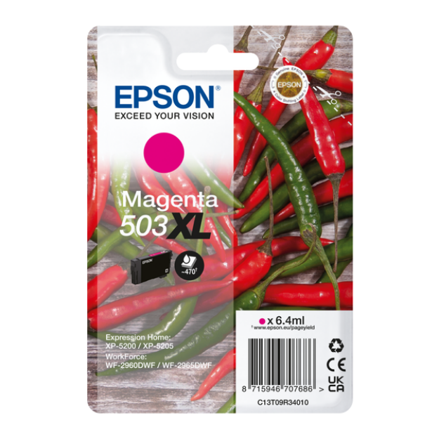 Picture of Genuine Epson 503XL High Capacity Magenta Ink Cartridge