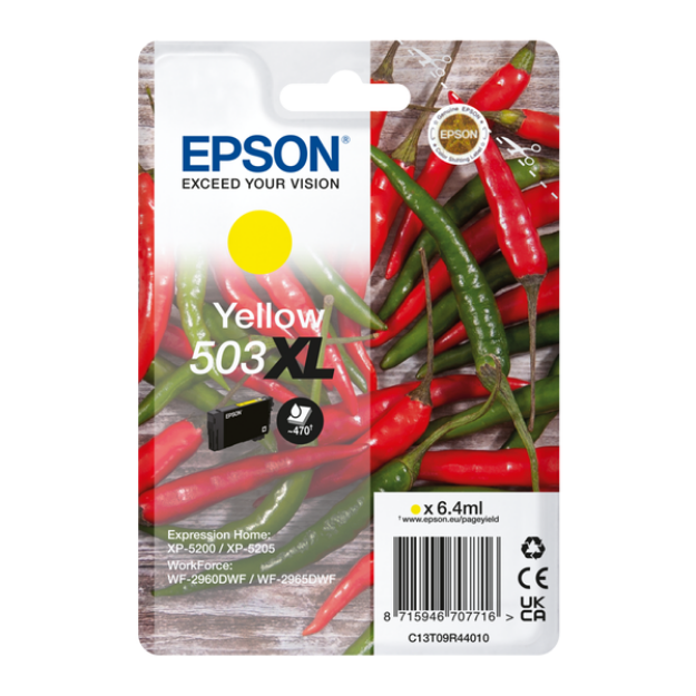 Picture of Genuine Epson 503XL High Capacity Yellow Ink Cartridge