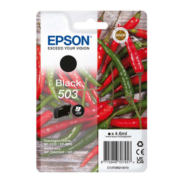 Picture of Genuine Epson 503 Black Ink Cartridge