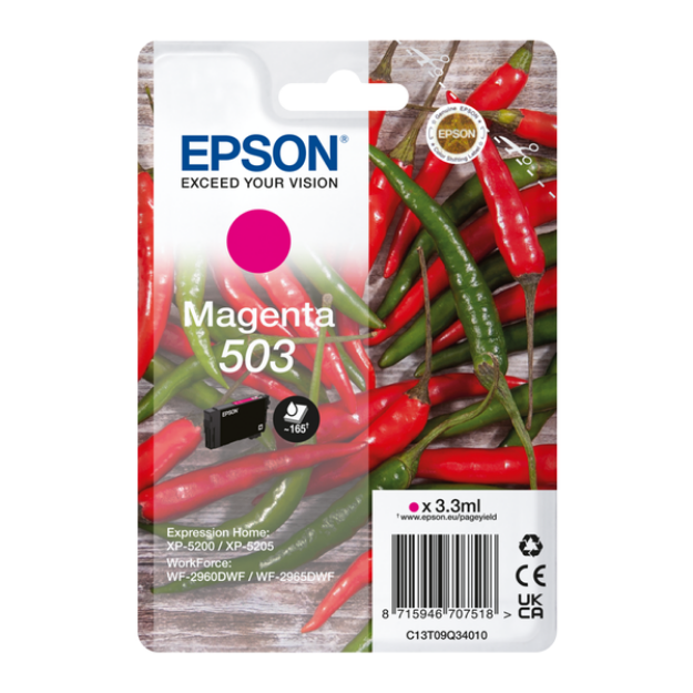 Picture of Genuine Epson 503 Magenta Ink Cartridge