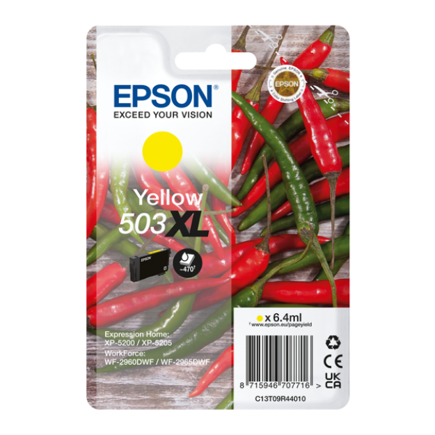 Buy Genuine Epson Workforce Wf 2960 High Capacity Yellow Ink Cartridge Inkredible Uk 0458
