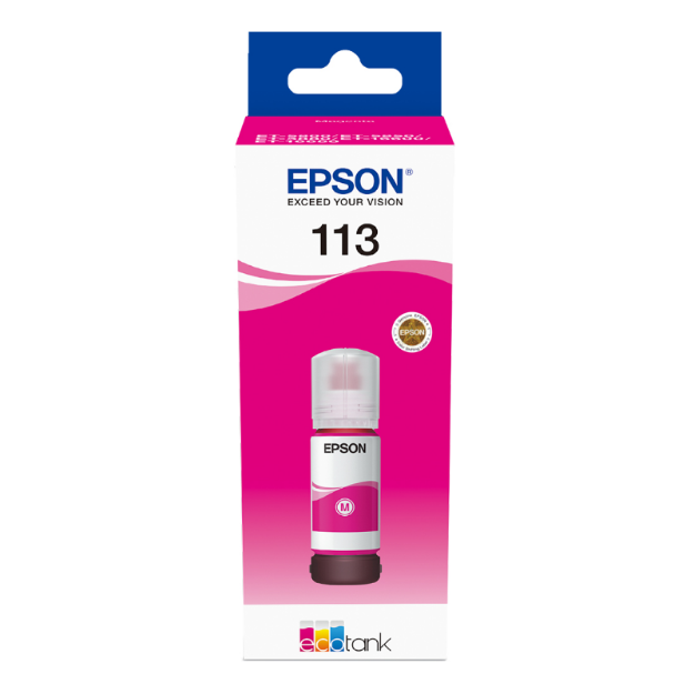 Picture of Genuine Epson 113 Magenta Ink Bottle