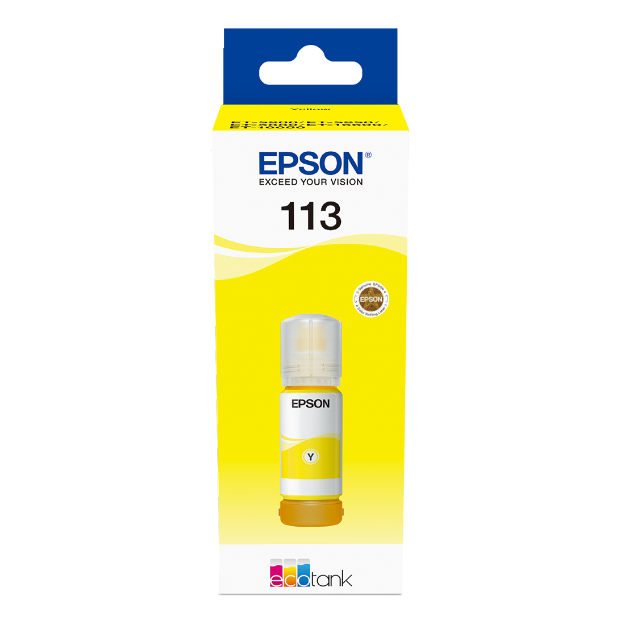 Picture of Genuine Epson 113 Yellow Ink Bottle