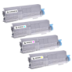 Picture of Compatible Oki 46490605, 46490606, 46490607, 46490608 High Capacity Multipack Toner Cartridges