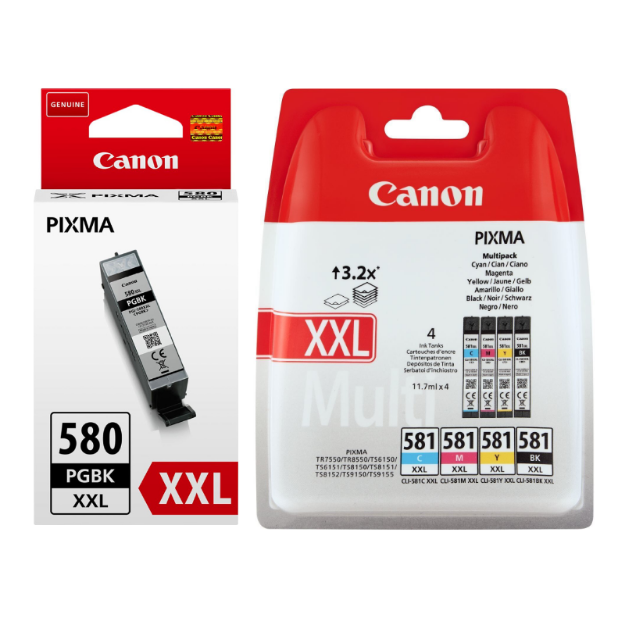 Buy Compatible Canon PGI-580XXL / CLI-581XXL Multipack (5 Pack