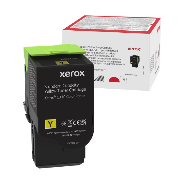 Picture of Genuine OEM Xerox C310 Yellow Toner Cartridge