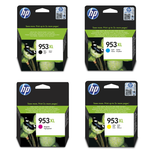 Picture of  OEM HP 953XL High Capacity Multipack Ink Cartridges