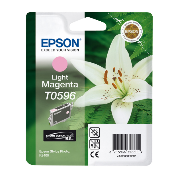 Picture of Epson T0596 Lily Light Magenta Standard Capacity Ink Cartridge 13ml - C13T05964010