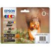 Picture of Epson 378XL/478XL Squirrel High Yield Ink Multipack 2x 11.2ml + 3x 9.3ml + 10.2ml (Pack 6) - C13T379D4010