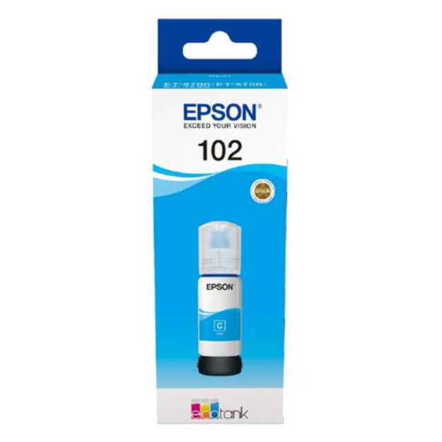 Picture of Epson 102 Cyan Ink Cartridge 70ml - C13T03R240