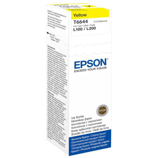 Picture of Epson 664 Yellow Ink Cartridge 70ml - C13T664440