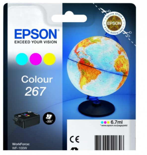 Picture of Epson 267 Globe Colour Standard Capacity Ink Cartridge 7ml - C13T26704010