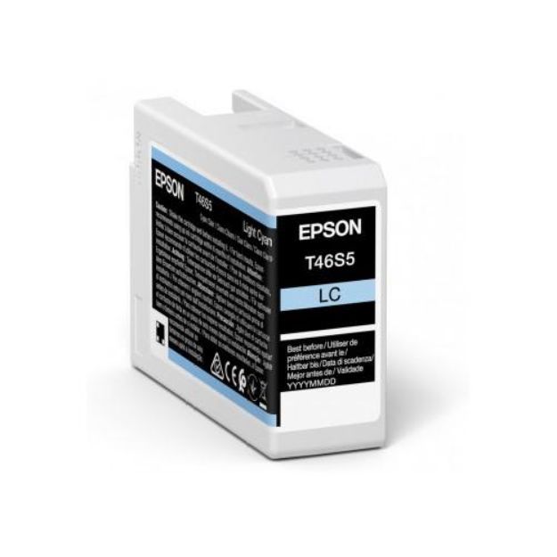 Picture of Epson T46S5 Light Cyan Pro10 Ink Cartridge 25ml - C13T46S500