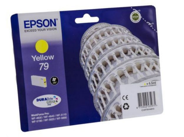 Picture of Epson 79 Tower of Pisa Yellow Standard Capacity Ink Cartridge 6.5ml - C13T79144010