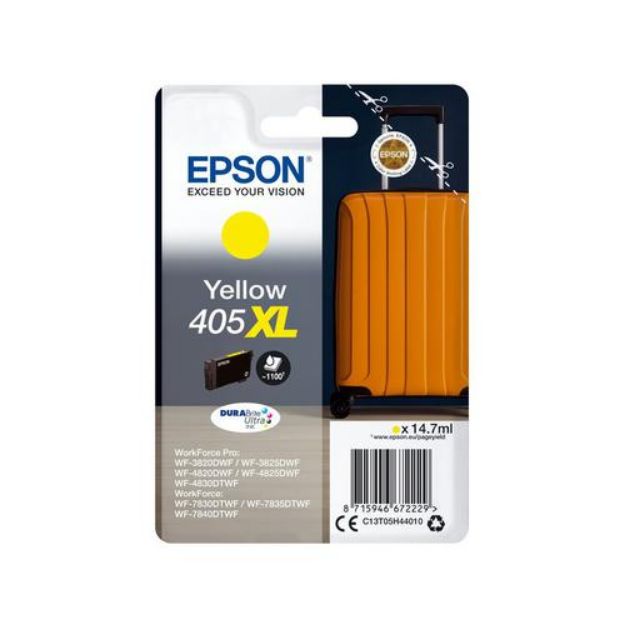 Picture of Epson 405XL Yellow High Yield Ink Cartridge 14.7 ml - C13T05H44010