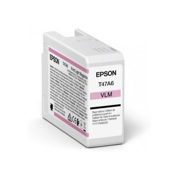 Picture of Epson T47A6 Vivid Light Magenta Pro10 Ink Cartridge 50ml - C13T47A600