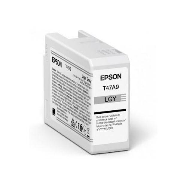 Picture of Epson T47A9 Light Grey Pro10 Ink Cartridge 50ml - C13T47A900