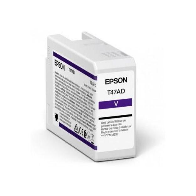 Picture of Epson T47AD Violet Pro10 Ink Cartridge 50ml - C13T47AD00