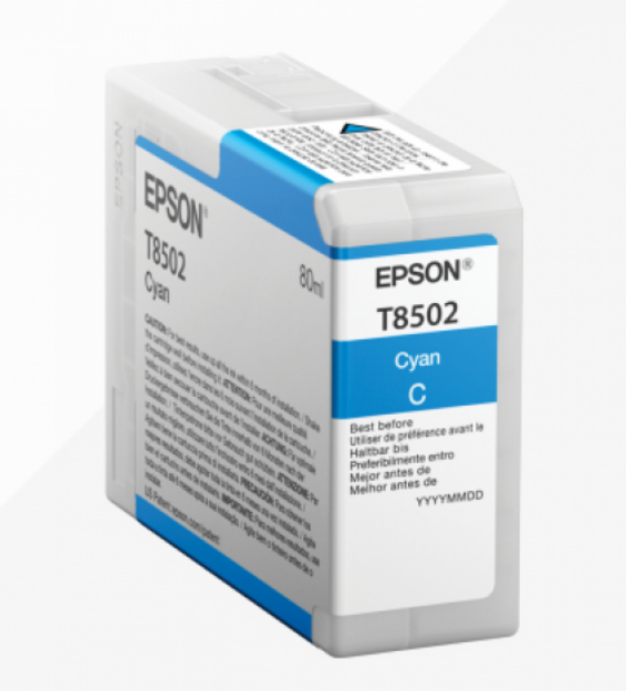 Picture of Epson T8502 Cyan Ink Cartridge 80ml - C13T850200