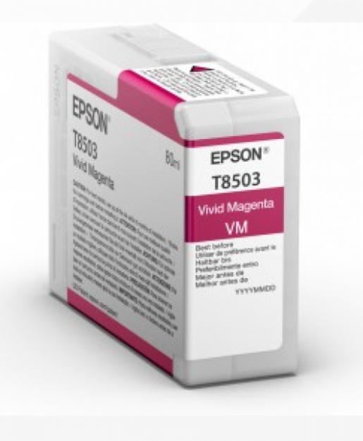 Picture of Epson T8503 Magenta Ink Cartridge 80ml - C13T850300