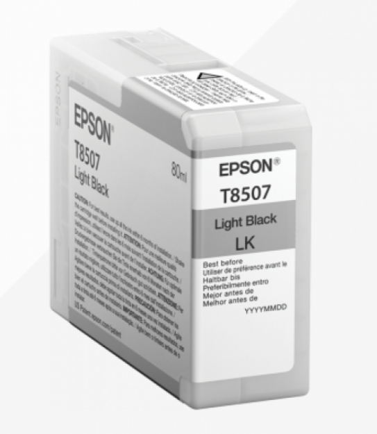 Picture of Epson T8507 Light Black Ink Cartridge 80ml - C13T850700