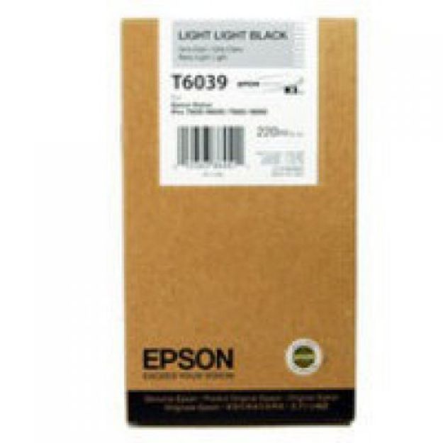 Picture of Epson T6039 Light Black Ink Cartridge 220ml - C13T603900