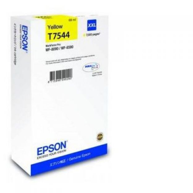 Picture of Epson T7544 Yellow Ink Cartridge 69ml - C13T754440