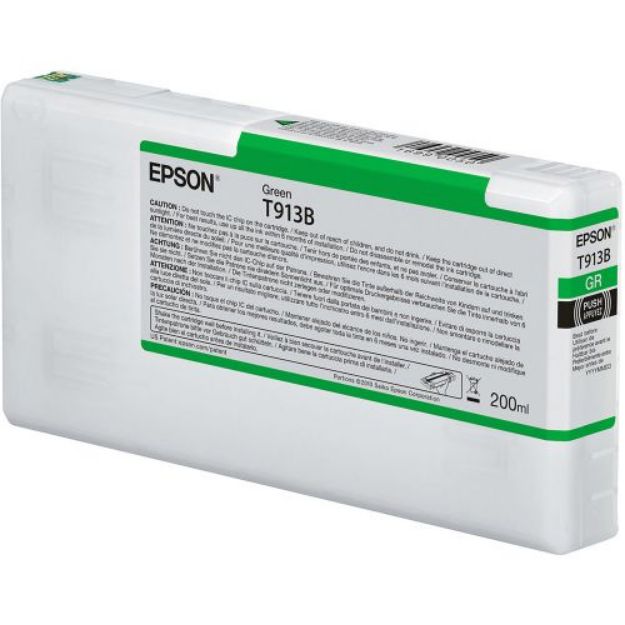 Picture of Epson T913B Green Ink Cartridge 200ml - C13T913B00