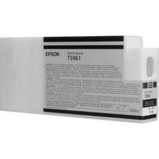 Picture of Epson T5961 Black Ink Cartridge 350ml - C13T596100