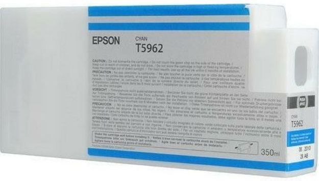 Picture of Epson T5962 Cyan Ink Cartridge 350ml - C13T596200